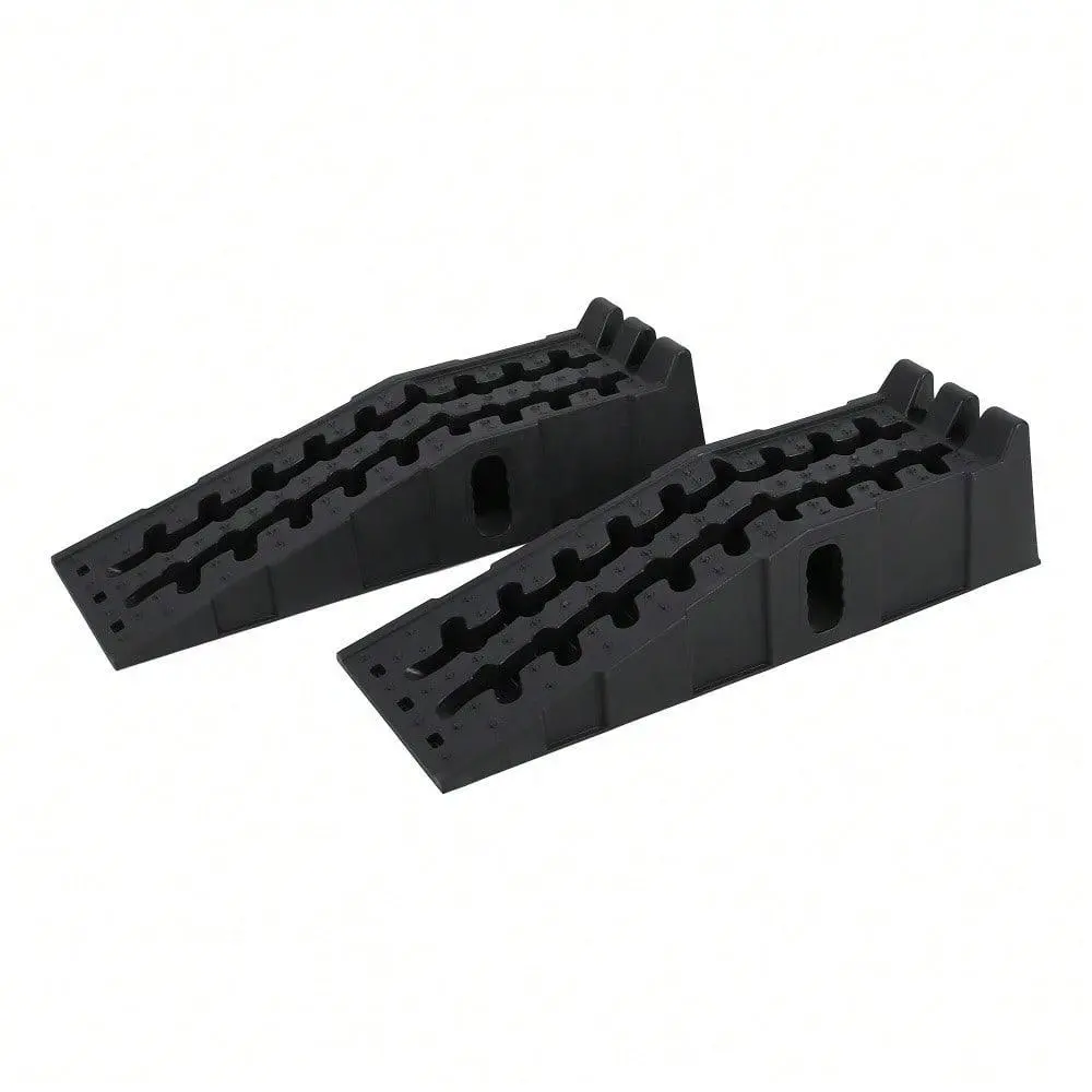 2 Pack Heavy Duty Car Ramps For Oil Change, 30,000 LB(15 Ton) Capacity, 8.5 Inch High Lift Vehicle Service Ramps, Non-Slip & Portable For Garage/Workshop