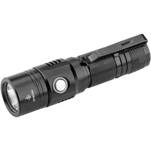 1000 Lumens White LED Flashlight, E USB Rechargeable  Compact EDC Law Enforcement flashlights (Camping,  Use and )