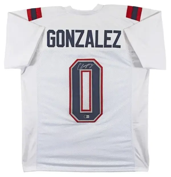 Christian Gonzalez White Pro Style Jersey