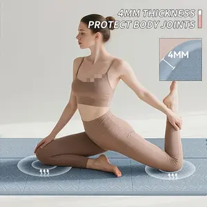 Foldable Yoga Mat with Non-Slip Surface, Thickened High-Density Design, Ideal for Yoga, Pilates, Gymnastics, Includes Storage Bag, Folding Exercise Mat