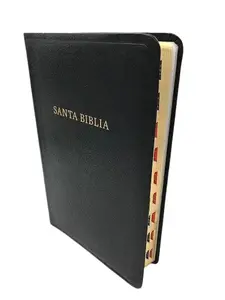 Biblia Letra Súper Gigante,REINA 1960 Negro Imitación Piel Con índice 16PUNTOS