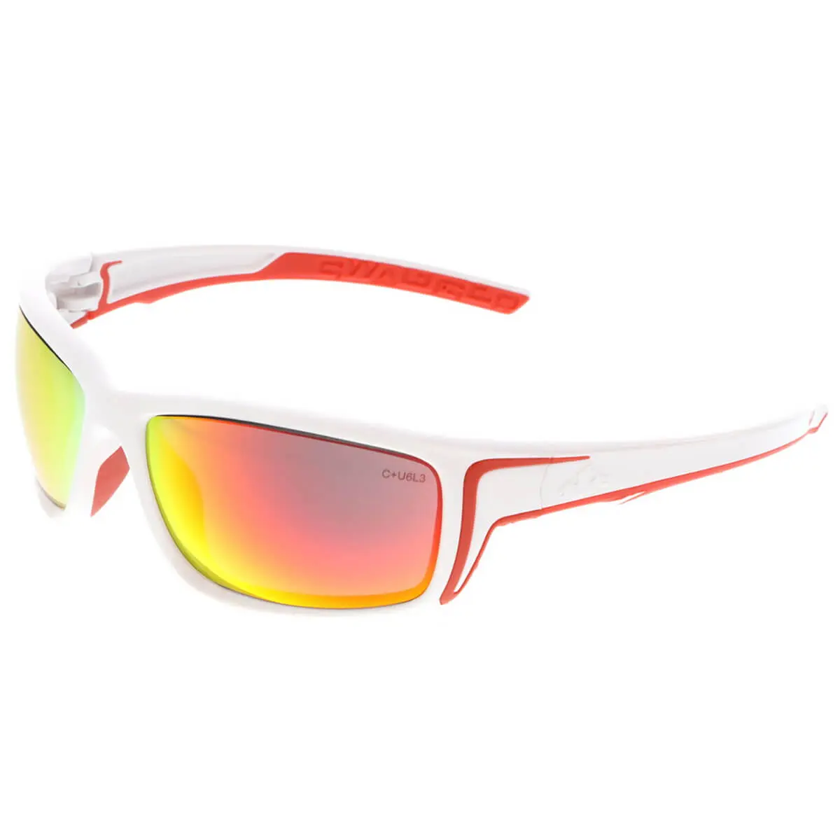 MCR Safety Swagger SR4 Safety Glasses with White Frame and Fire Mirror Lens, Outdoors, Compliance