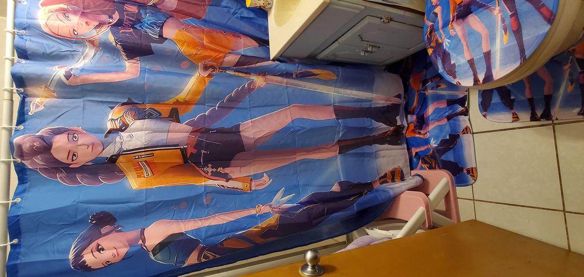 Item: 4pcs shower curtain four piece, Multi-color