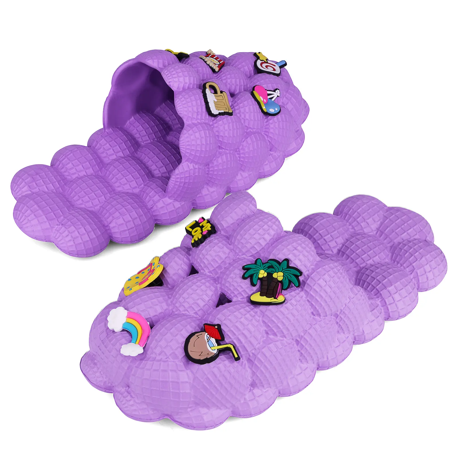 Ladies' Soft Cloud Slippers - EVA Indoor Home Slippers, Thick-Soled, Non-Slip Couple's Footwear for Outdoor Walking
