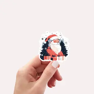 Christmas Santa Sticker, Cute Santa Sticker, Christmas Sticker for Women, Cute Winter Sticker, Christmas Sticker, Gift For Christmas