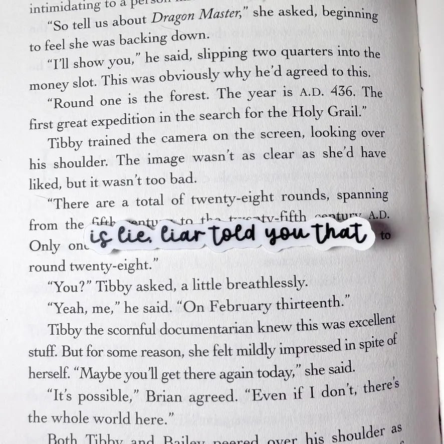 Hockey Romance"is lie, liar told you that" Clear Matte Sticker