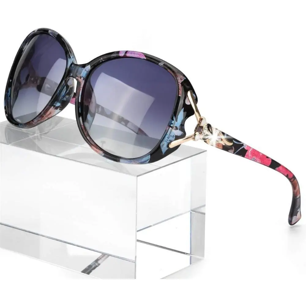 Oversized Retro Sunglasses for Women, Chic Jackie O Style Shades with Polarized UV400 Protection for Beach Travel, Chic Sunglasses, Beach Sunglasses