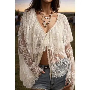 Boho lace blouse