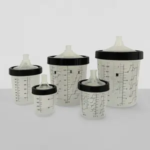 Disposable Paint Spray Gun Cup System PPS – 50 Standard Liners & Lids  Automotive Paint Supplies
