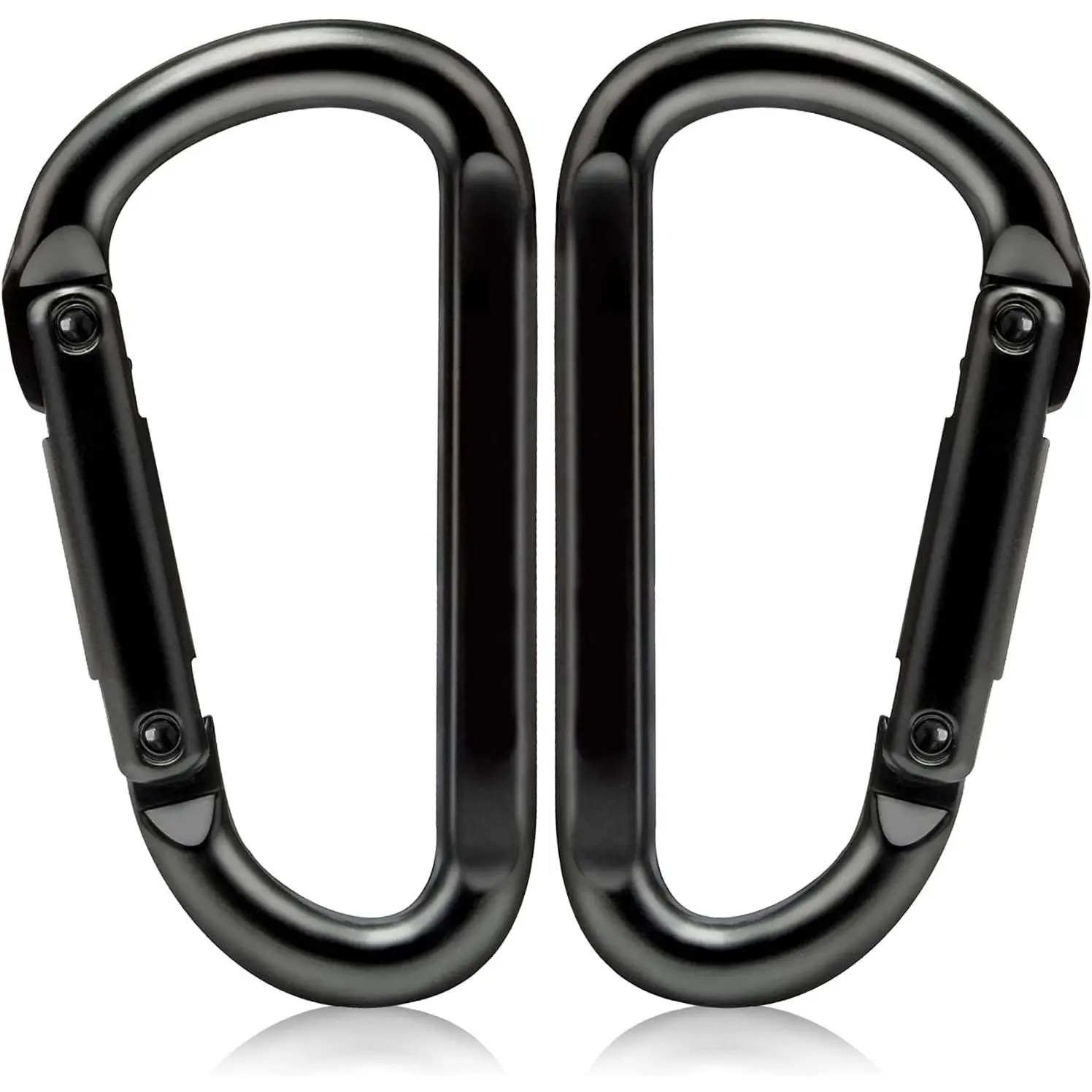 Heavy Duty Carabiner Clips, 860lbs - 3" Iron Carabiners for , Gym, Camping, Hiking Accessories - D-Ring  Hooks for Hammocks, Backpacks, Outdoor Gear