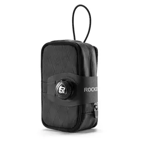 ROCKBROS Multifunctional Cycling Storage Tail Bag Saddle Bag with Reflective Logo Tail Light Attachment Water Bottle Holder 0.6L Capacity