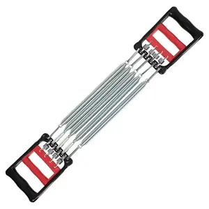 Plastic Handle 5 Springs Chest Arm Expander Exerciser Equipment Red Black