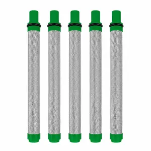 5 Pack Airless Spray Gun Filter 60 Mesh Replacement High Pressure Spraying Accessories Push on Type outdoorfun