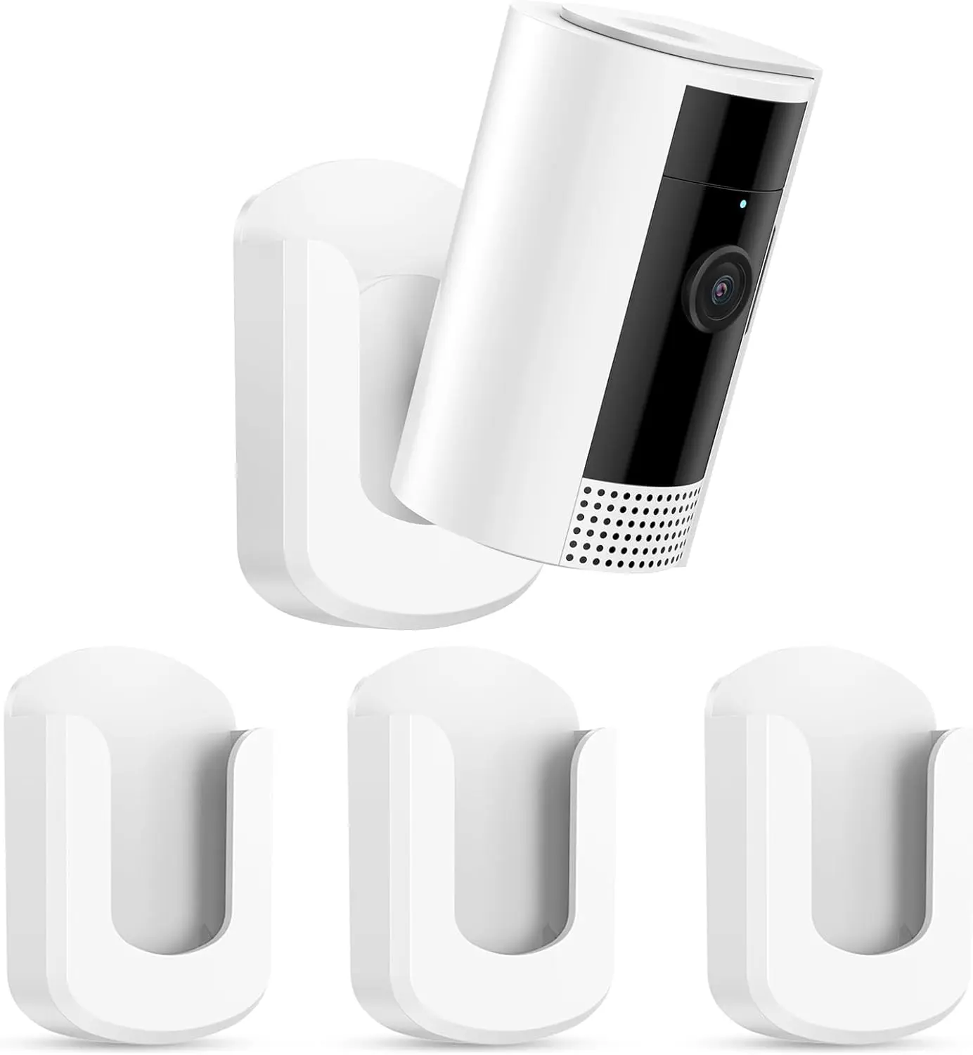 No Drill Ring Indoor Cam Adhesive Wall Mount Bracket - No Screws Needed, Easy Install - Compatible with Ring Cameras(1st Gen and 2nd Gen) for Home Surveillance (3 Pack)