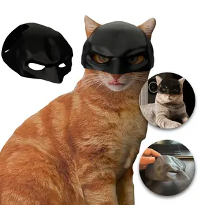 CatMan The Dark Meow - Cat Bat Mask, Funny Halloween Costume Accessories for Cats, Black Bat Mask for Cats, Great for TikTok, Instagram, and Viral Videos - Ships from Texas (Large)