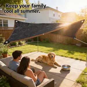 90% Black Shade Cloth, 10ft x 13ft Sunblock Mesh with Taped Edge for Plant Cover, Greenhouse Garden Flower Canopy | Home Supplies Rain Cloth Outdoor Sunshade Shelter