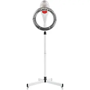 Stand Hair Dryer, Professional Orbiting Rotating Hair Processor Hair Dyeing, Oil Treatment, Hair Drying, Heating, Perm Styling for Salon SPA (White)