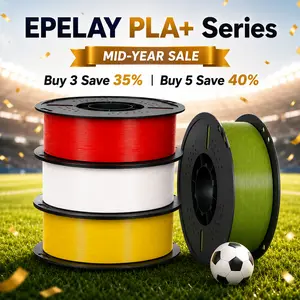 EPELAY PLA+ 3D Printer Filament 1.75mm, ±0.02mm Precision, Smooth Feeding, Clog-Resistant, Low-Odor FDM Filament, Summer Vibes Bundle,summerwins