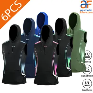 Gym Ready Sleeveless Hoodie |   Trendy Athletic Tank with Drawstring