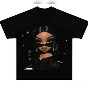Midnight Diva Graphic Shirt Black Bratz Doll Art Tee Unisex Classic Outfit Stylish Tee Gift For Her Womenswear Top Soft Relax Cotton T-Shirt