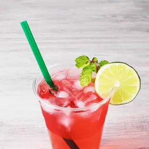 [2,500 ct] Giant Straws | Individually Wrapped | Green (0.31" x 9")