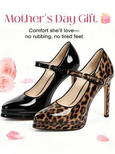 Women’s Platform Stiletto Heels, Comfortable Ankle Strap Heeled Pumps, Classy Stylish Fashion Footwear for Girls, Party, Night Out & Mother’s Day Gift (All-Day Comfort)