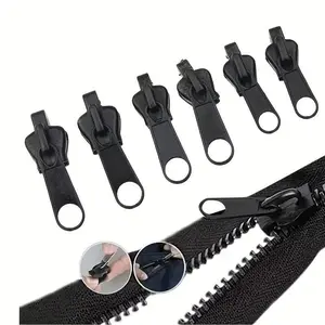 Quick Zipper Repair Kit - 6 Piece Universal Zipper Fix Tools, Includes 3 Sizes, Suitable for Clothes, Durable & Easy-To-Use