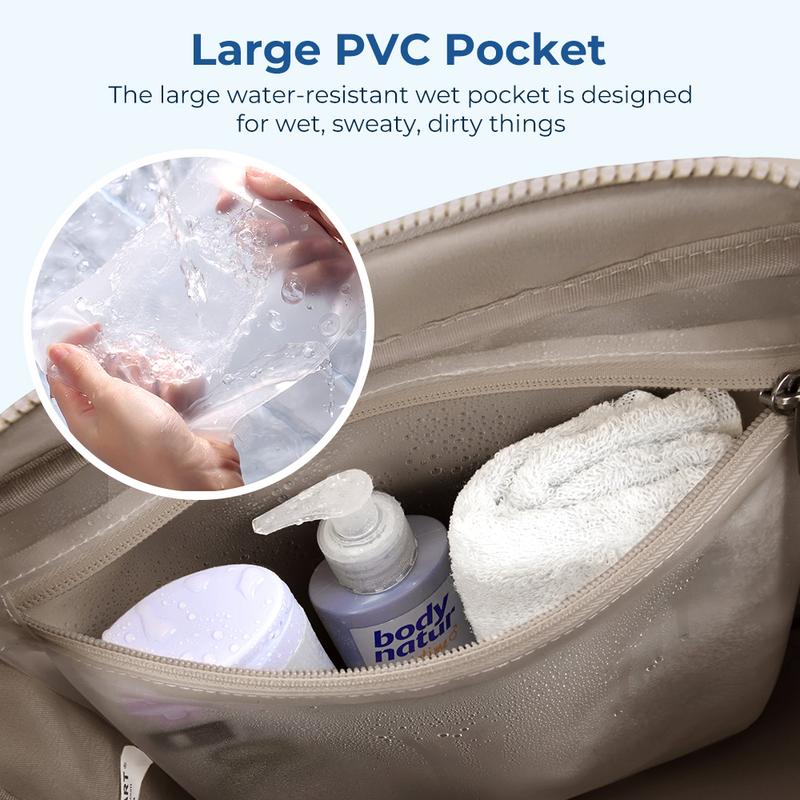 BAGSMART Puffy Water-Resistant Gym Travel Duffel Bag for Women with Wet Pocket, Carry on Weekender Bags, Water Resistant Workout Bag Sports Gym er Bags, Water Resistant Workout Bag Sports Gym TikTokShopHolidayHaul