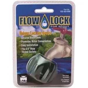 212 MAIN Mueller Industries Flow Lock Hose Bibb, Leak-Proof Hardware Home Accessory with Mixed Keys for Motorcycle Locks & Security