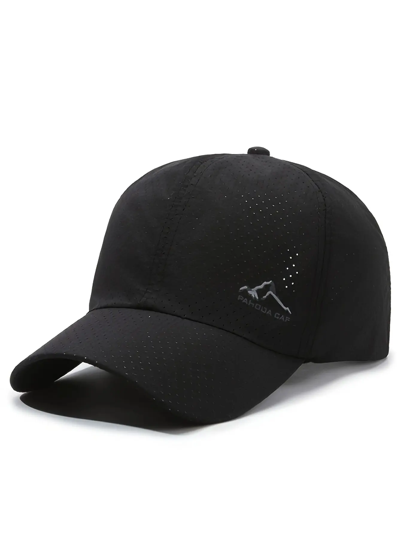 1 Piece Quick-Dry Breathable Baseball Cap, Men's Lightweight Sun Hat, Summer Hat, Outdoor Running Golf Fitness, Casual Fitted Plain Design, All Seasons, Sports Outdoor Athletic Hats