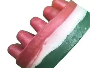 Watermelon Soap, Watermelon Tourmaline Soap, Watermelon Patches, Massage Soap Bar, Crystal Inside, Crystal Soap, Layered Soap, Fruit Soap hygiene products Sea Surf