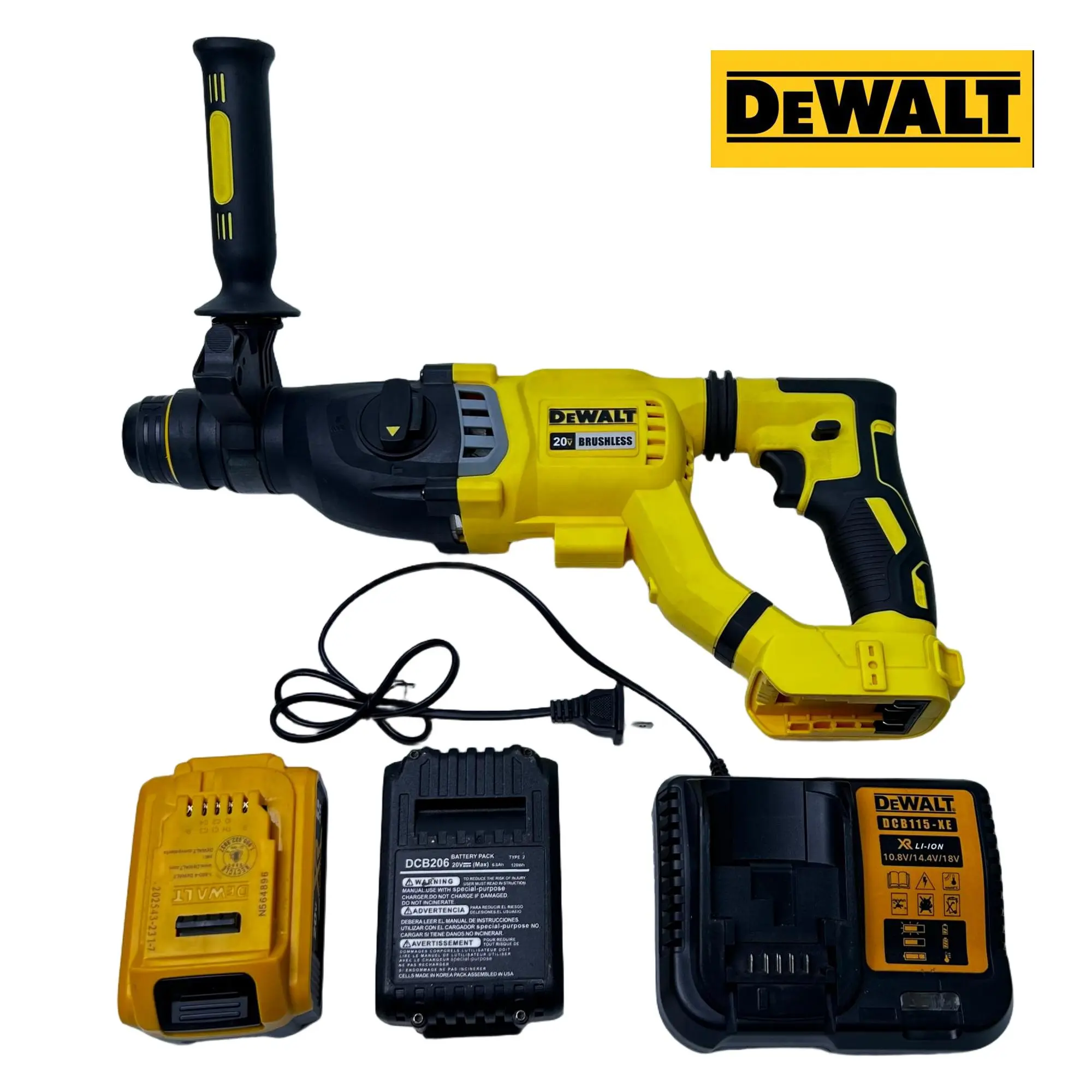 DeWalt DW263 SDS-Plus Rotary Hammer Drill with 3-Mode Operation and Electronic Variable Speed, Suitable for Concrete Drilling, Chiseling, and Masonry Work during Renovation. tools