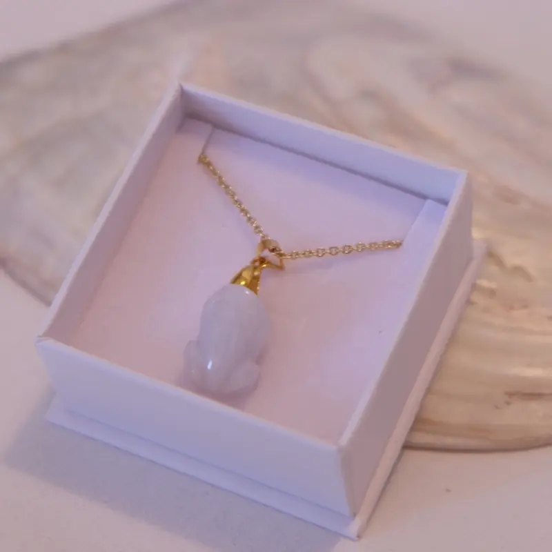 Genuine Jade Frog Pendant
