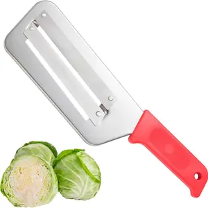 Stainless Steel Vegetable Chopper, 1 Count Ergonomic Design Lettuce Chopper with Handle, Suitable for Cabbage Salad and Sauerkraut, Kitchen Gadgets, Durable Vegetable Slicer, Cabbage Cutting Shredder