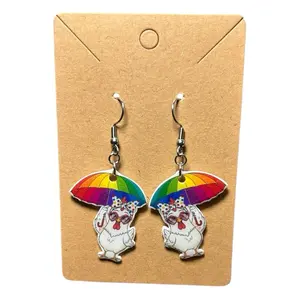 Chicken Earrings