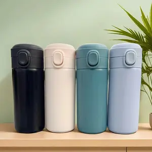 Stainless Steel Vacuum Flask, 1 Count Portable Water Bottle, Water Cup for Home Office School, Drinking Cup for Men & Women, Drinkware