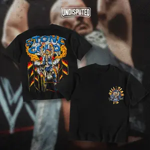 UNDISPUTED "Stone Cold" Steve Austin The Texas Rattlesnake Heavy Cotton WWE T-shirt - Austin 3:16 Fan Apparel - Classic Pump Cover Oversized Gift - DTG Printed