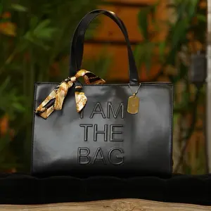 RD “I AM THE BAG” Tote Handbag  - Black