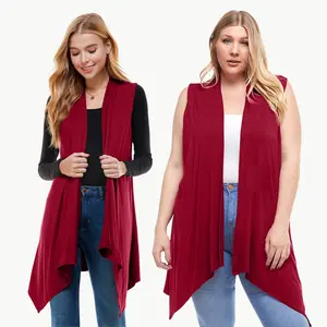 Sleeveless Cardigan – Open Front Lightweight