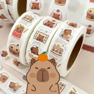 500 stickers with themes of hamburgers, fries and desserts are suitable for scrapbooks, suitcases, laptops, DIY and holiday gifts