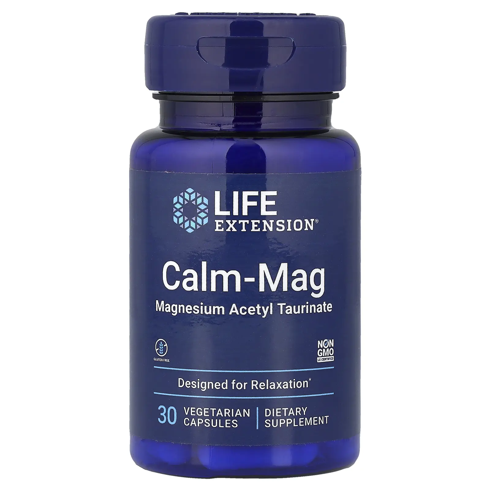Life Extension Calm-Mag, Magnesium Acetyl Taurinate, 30 Vegetarian Capsules