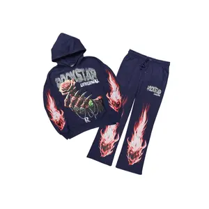 Azyrx Navy Hoodie/Baggy Pant Track Set