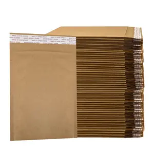 UOFFICE HoneyComb Natural Paper Shipping Mailers 100 Pack #0 6" x 9" Self-Seal Padded Envelopes for Safe Secure Recyclable Shipping