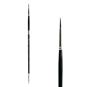 Trekell Crimson Taklon Long Handle Artist Brush - Size #2 Liner