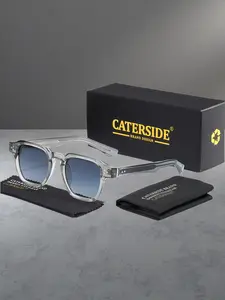 CATERSIDE One Pair With Packaging  Minimalist Retro Thick Frame Square Eyewear CP Temple Tips Comfortable Color Block Classic Elegant Unisex Suitable For Office Casual Travel Driving And Various Life Occasion Accessories