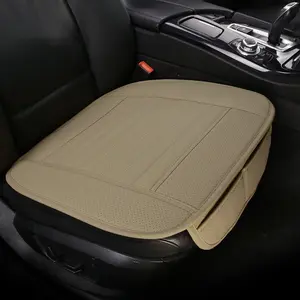 EDEALYN 2-Piece PU Leather Car Seat Covers Car Seat Cushions, Universal Anti-Skid Bottom Protectors, Easy-to-Install Car Seat Cover Auto Accessories for Sedans, Trucks, Healthy Durable Wear-Resisting