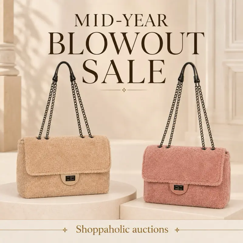 Faux Fur Clutch Shoulder Bag
