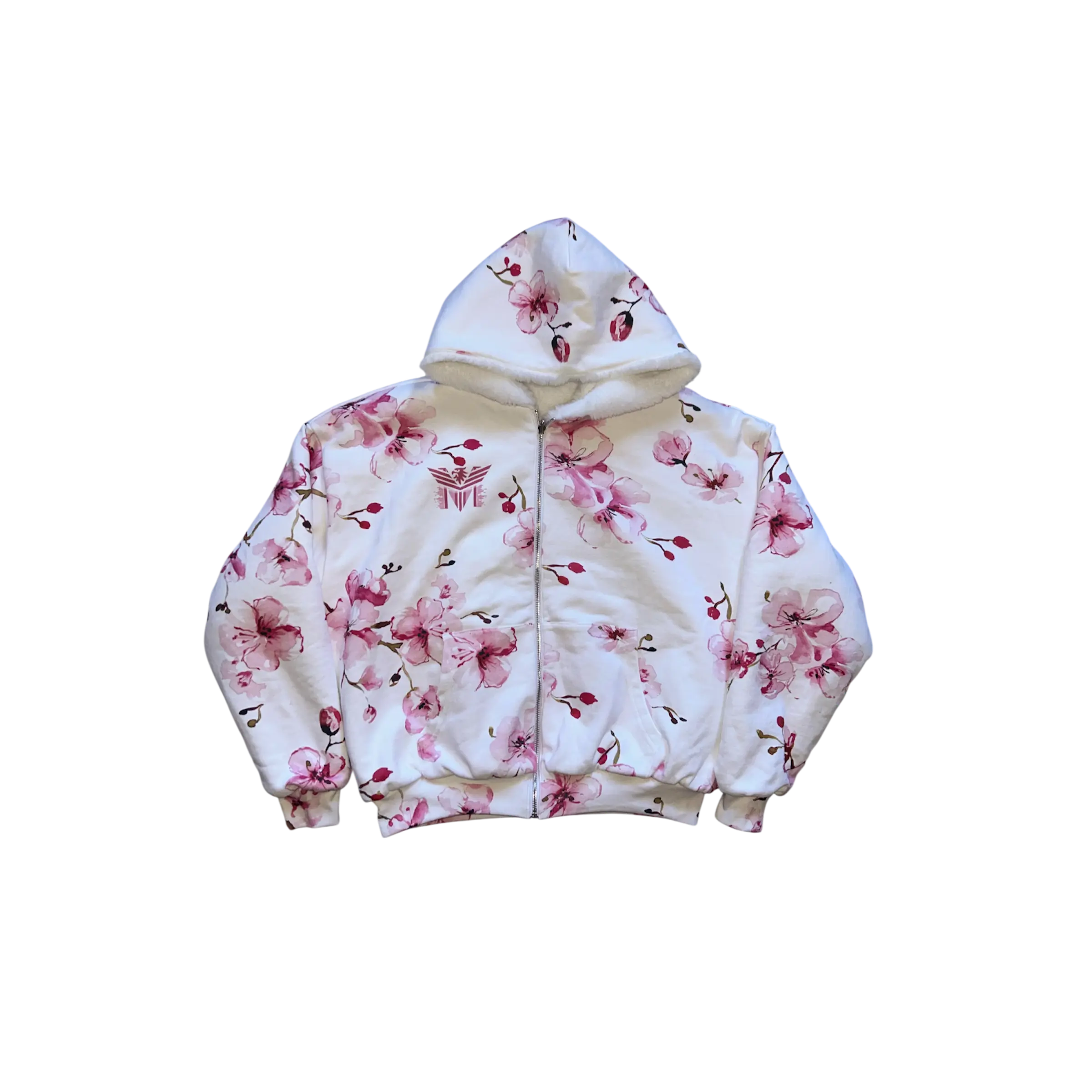 “Pink Garden” Reversible Hoodie