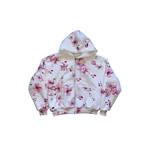 “Pink Garden” Reversible Hoodie
