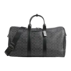 COACH Gotham Duffle 50 Monogram Adjustable Strap Canvas and Leather Large Men's Crossbody Tote Bag